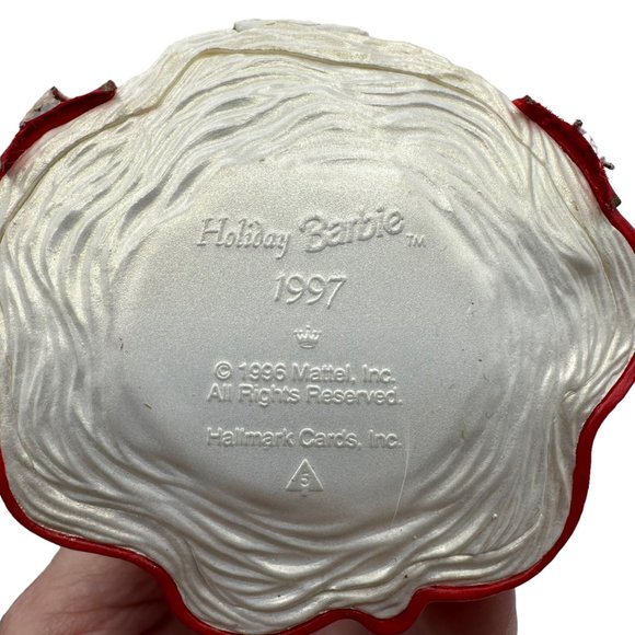 Hallmark Keepsake Ornament Holiday Barbie 1997 Christmas Collector's Series Vint - Picture 5 of 8